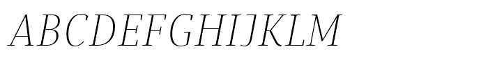 Saya Serif FY Thin Italic Font UPPERCASE