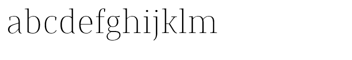Saya Serif FY Thin Font LOWERCASE