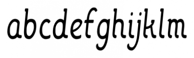 Sabio Alternate Condensed Font LOWERCASE