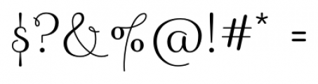 Sabores Script Regular Font OTHER CHARS