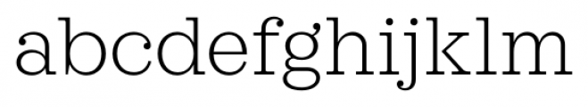 Sagona Extra Light Font LOWERCASE