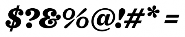 Sagona Heavy Italic Font OTHER CHARS