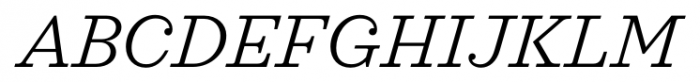 Sagona Light Italic Font UPPERCASE