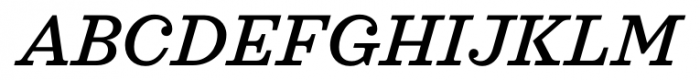 Sagona Medium Italic Font UPPERCASE