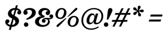 Sagona Semi Bold Italic Font OTHER CHARS