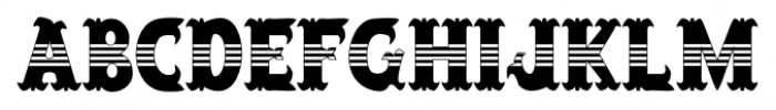 Salloon Stripe Middle Font LOWERCASE