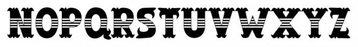 Salloon Stripe Middle Font LOWERCASE