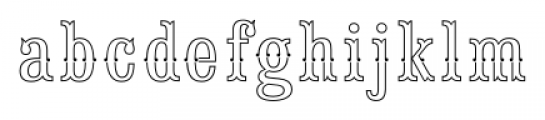 Saloon Girl Fill Lines Font LOWERCASE