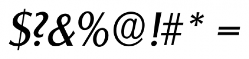 Salzburg Serial Italic Font OTHER CHARS