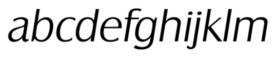 Salzburg Serial Light Italic Font LOWERCASE