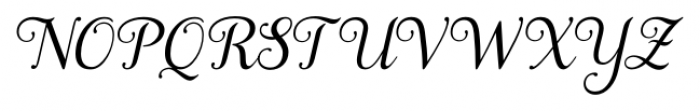 Samantha Italic Font UPPERCASE