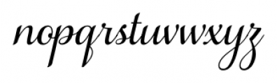 Samantha Italic Font LOWERCASE