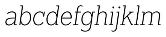 Sanchez Condensed ExtraLight Italic Font LOWERCASE
