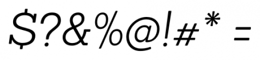 Sanchez Light Italic Font OTHER CHARS