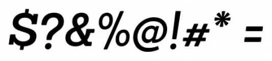 Sanchez SemiBold Italic Font OTHER CHARS