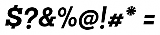 Sanchez Slab Bold Italic Font OTHER CHARS