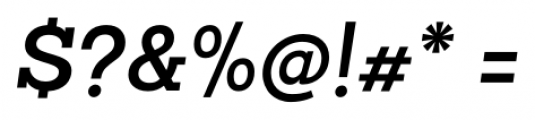 Sanchez Slab SemiBold Italic Font OTHER CHARS