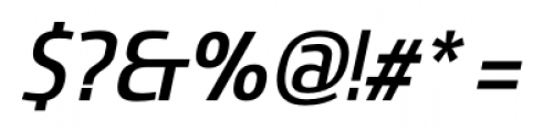 Sancoale Narrow Medium Italic Font OTHER CHARS