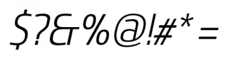 Sancoale Narrow Regular Italic Font OTHER CHARS