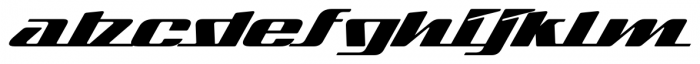 Sandoval Speed Font LOWERCASE