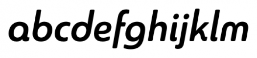 Sangli Condensed Demi Italic Font LOWERCASE