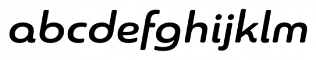 Sangli Extended Demi Italic Font LOWERCASE