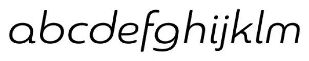 Sangli Extended Italic Font LOWERCASE