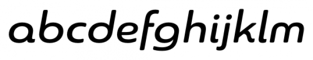 Sangli Extended Medium Italic Font LOWERCASE