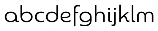 Sangli Extended Regular Font LOWERCASE
