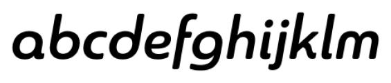 Sangli Normal Demi Italic Font LOWERCASE