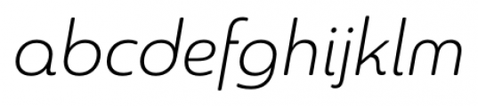 Sangli Normal Light Italic Font LOWERCASE