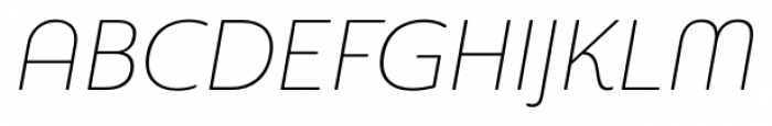 Sangli Normal Thin Italic Font UPPERCASE