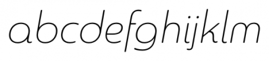 Sangli Normal Thin Italic Font LOWERCASE