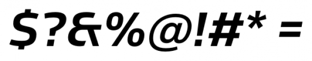 Sans Beam Body Semi Bold Italic Font OTHER CHARS