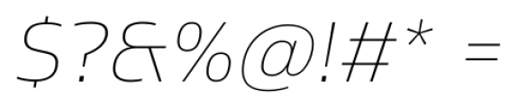 Sans Beam Body Thin Italic Font OTHER CHARS