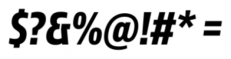 Sans Beam Head Bold Italic Font OTHER CHARS