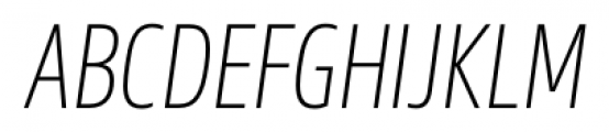 Sans Beam Head Extra Light Italic Font UPPERCASE