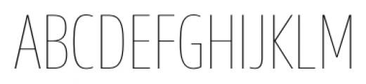 Sans Beam Head Ultra Light Font UPPERCASE