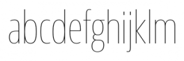 Sans Beam Head Ultra Light Font LOWERCASE