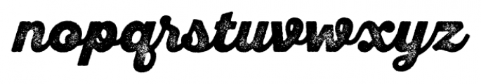 SantElia Rough Black Two Font LOWERCASE