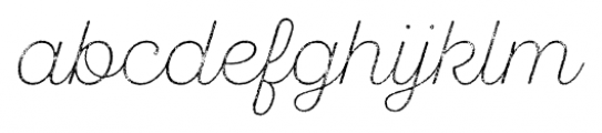 SantElia Rough Extra Light Three Font LOWERCASE