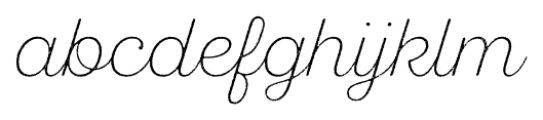 SantElia Rough Extra Light Font LOWERCASE