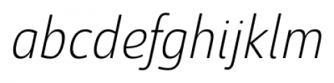 Savigny Light Cond Italic Font LOWERCASE