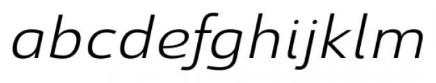 Savigny Regular Ext Italic Font LOWERCASE