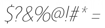 Savigny Thin Cond Italic Font OTHER CHARS