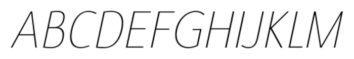 Savigny Thin Cond Italic Font UPPERCASE