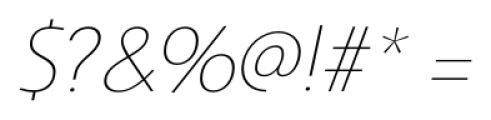 Savigny Thin Italic Font OTHER CHARS