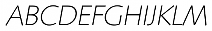 Saxony Serial Xlight Italic Font UPPERCASE