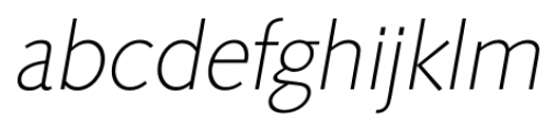 Saxony Serial Xlight Italic Font LOWERCASE