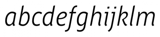 Saya FY Light Italic Font LOWERCASE